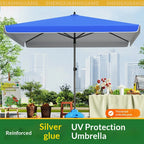 Heavy Duty Outdoor Market Umbrella Base Patio Square Stand Sun Rainproof UV Resistant Stable for All Weather Without a base
