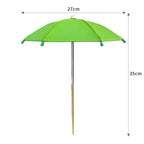 Round Garden Plant Umbrellas Adjustable Height Waterproof For Outdoor Courtyards Backyard Parasol Plant Sun Protecting