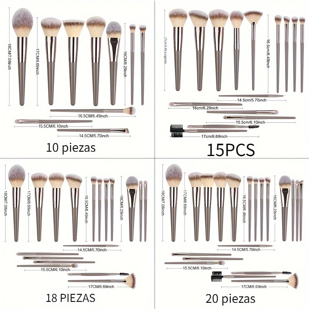 Professional Makeup Brush Set Soft Beauty Brushes Kit Foundation Powder Concealer Blush Eyeshadow Blending Makeup Cosmetic Tools