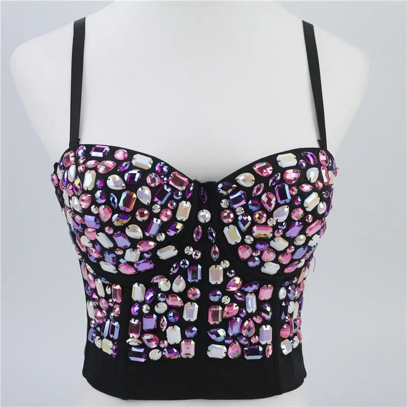 Y2k Tops Fashion Clothes Tank Casual Vintage Corset Summer Sexy Party Club Stage Show Streetwear Tees Camis Women Clothing