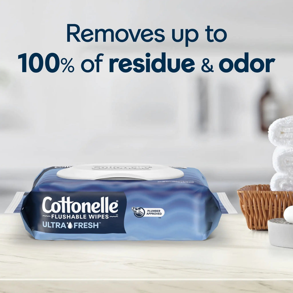 Holiday Bulk Savings | Large Capacity Value Pack | Cottonelle heavy-duty flushable wet wipes with enhanced cleaning power | Bring thorough cleansing and lasting freshness for daily personal care use