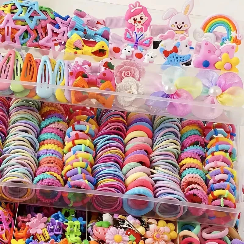A 718-piece accessory set suitable for girls’ daily outings and participation in festive events – a richly curated collection.