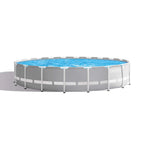 Intex 26719EH Prism Frame Premium Above Ground Swimming Pool Set: 14ft x 42in – Includes 1000 GPH Cartridge Filter Pump – SuperTough Puncture Resistant – Rust Resistant – 3357 Gallon Capacity