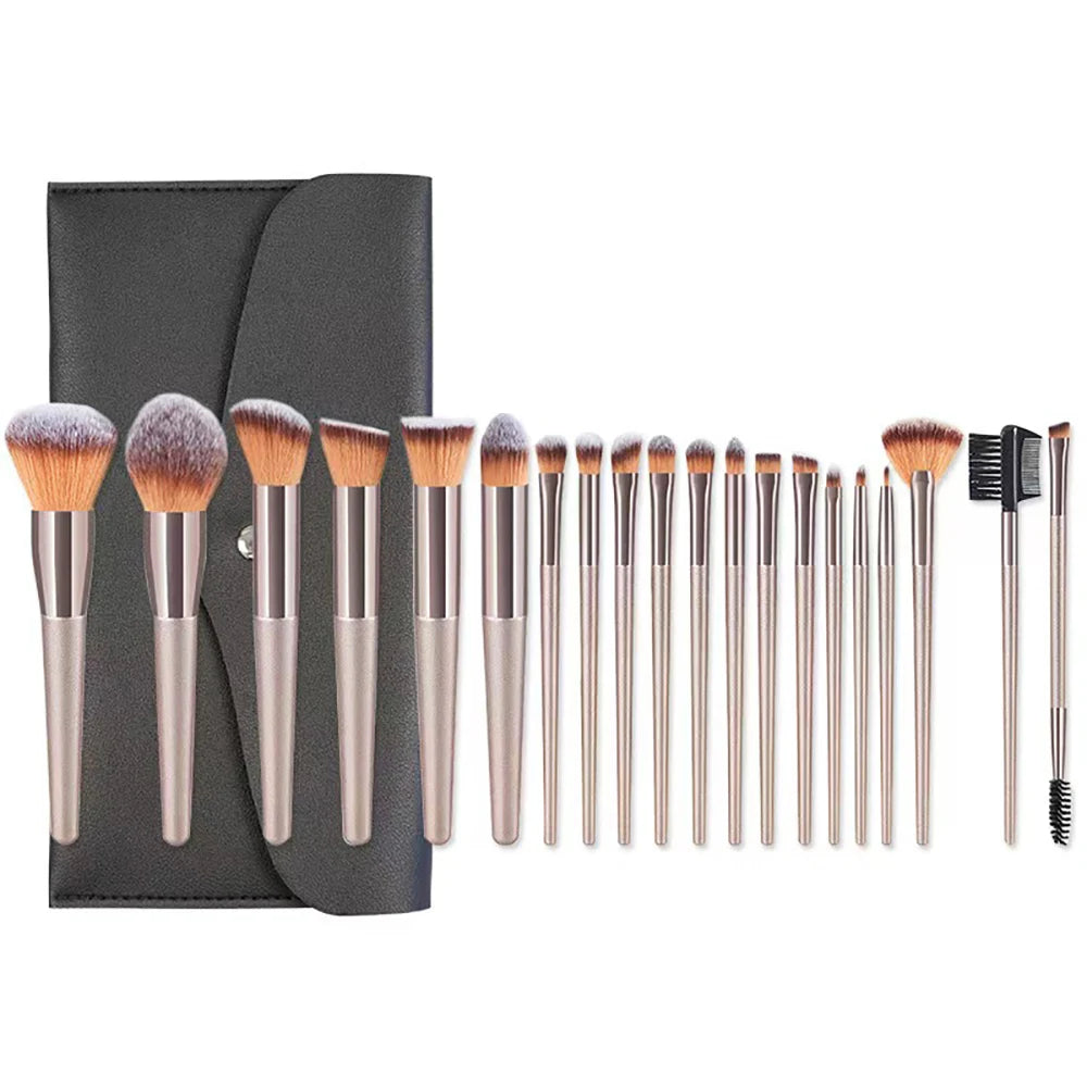 Gift Bag Of  24 pcs Makeup Brush Sets Professional Cosmetics Brushes Eyebrow Powder Foundation Shadows Pinceaux Make Up Tools