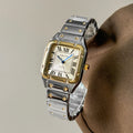 SUNLIFEX New Fashion Square Watch Women Quartz Wristwatch Stainless Steel Strip Female Roman Scale Watches Clock Gift Relogio