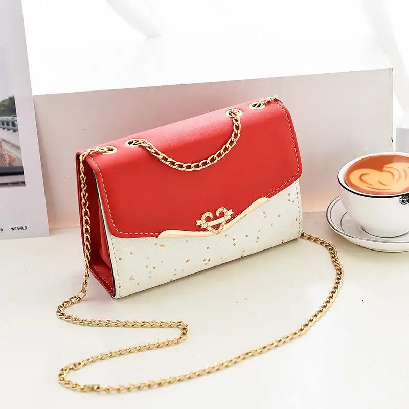Korean Version Women's Crossbody Bag Sequin Chain Shoulder Bag Mobile Phone Bag