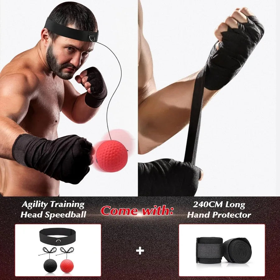 4FT Hanging Punching Bag for Adults Super PU Leather Boxing Training Equipment Heavy Bag with 12OZ MMA Gloves Unfilled Kicking