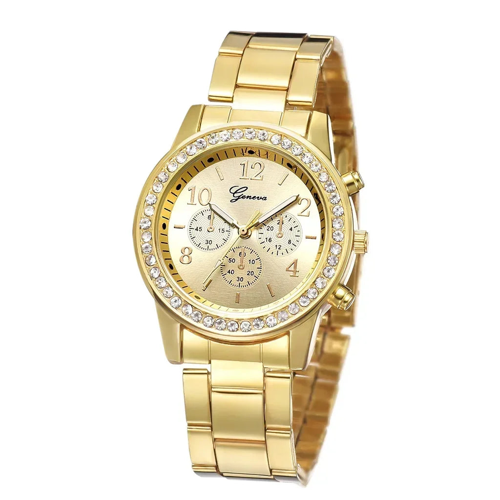 MAYZHISU Retro Women's Watch Steel Elastic Strap Women Quartz Watch Vintage Business Female Bracelet Wristwatch Clock Gifts