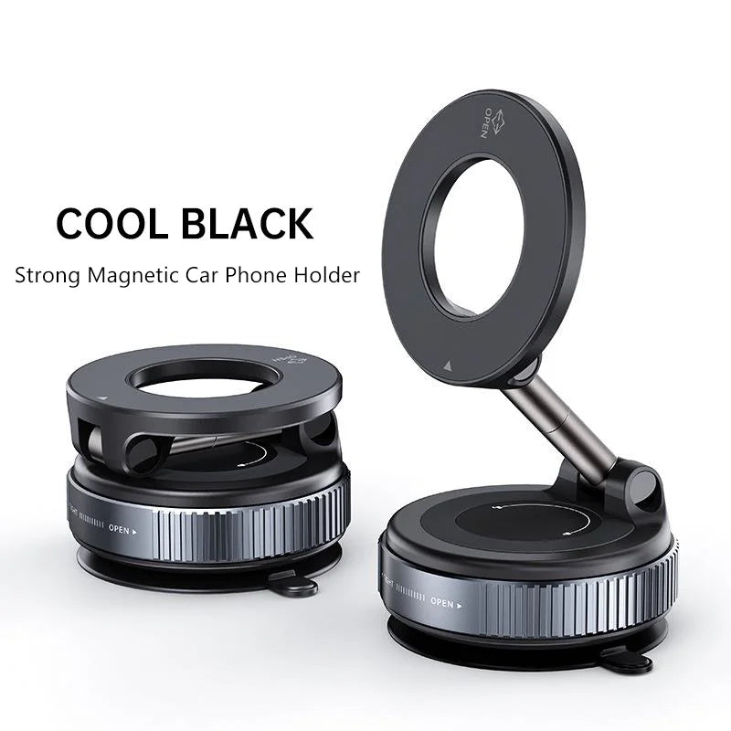 2026 New Magnetic Vacuum Phone Holder 360 Adjustable Car Phone Mount with Strong Suction Cup Universal for home/Dashboard Stable