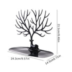 Jewelry Display Stand Tray Tree Storage Racks Earrings Necklaces Rings Jewelry Boxes Case Desktop Organizer Holder Make Up Decor