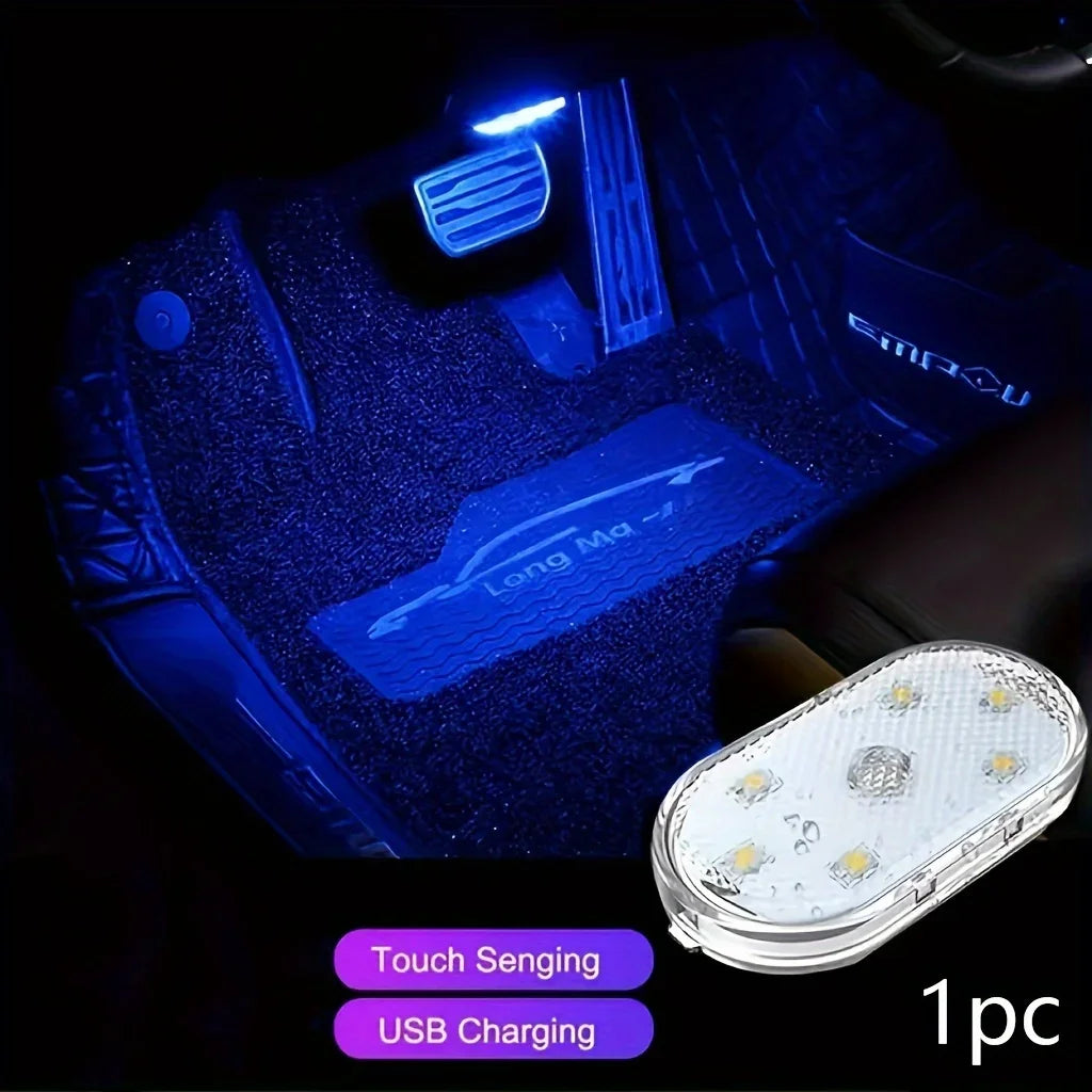 Wireless Led Lights for Car Interior, Car Led Lights Interior, USB Rechargeable Automotive Neon Accent Light