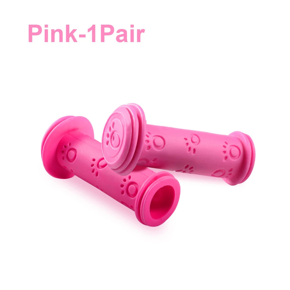 1 Pair Rubber Bicycle Handlebar Grips 22MM Anti-slip Child Kids Bike Cycling Handle Bars Children Tricycle Scooter Accessories