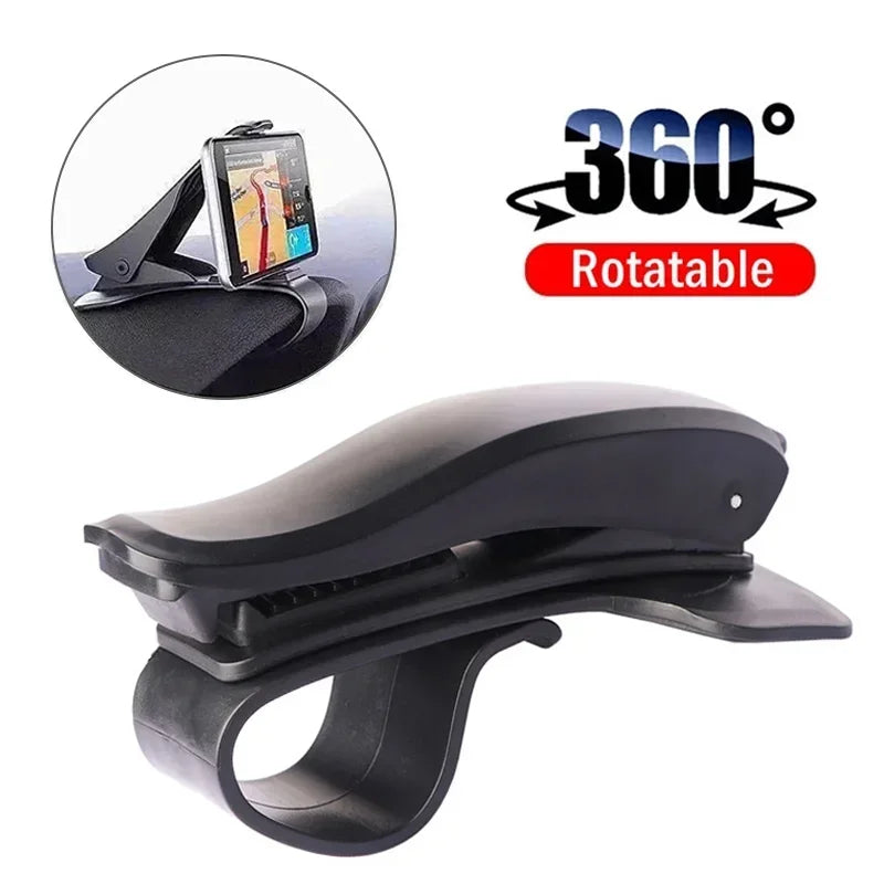 Universal Mobile Phone Accessorie Car Clip Phone Holder Rotatable GPS Dashboard Cell Phone Holder Mount Stand for IPhone Xiaomi