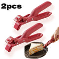 1/2Pcs Anti-Scald Hot Dish Gripper Clips, Non-Slip Kitchen Bowl Plate Holder Clamp for Air Fryer, Oven, Pans & Steamers