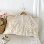 2026 Spring Summer Baby Girls Bodysuit Toddler Girl Princess Dress Infant Lace Embroiery Onesies Newborn Girls Clothing
