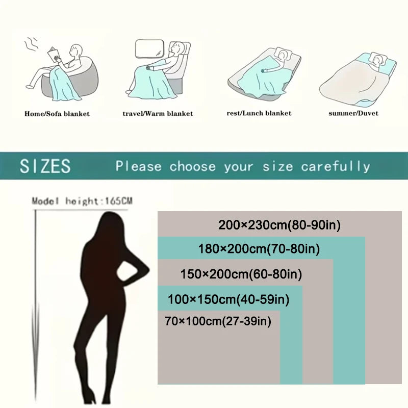 1pc Plaid Flannel Blanket Multi-color Warm Soft Cozy Throw Blanket Sofa Bed Room Decor Office Nap Blanket Christmas Gifts