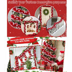 6M Christmas Snowflake Tinsel Garland Xmas Tree Decoration Christma Metallic Twist Garland Ceiling Hanging New Year Party Decor