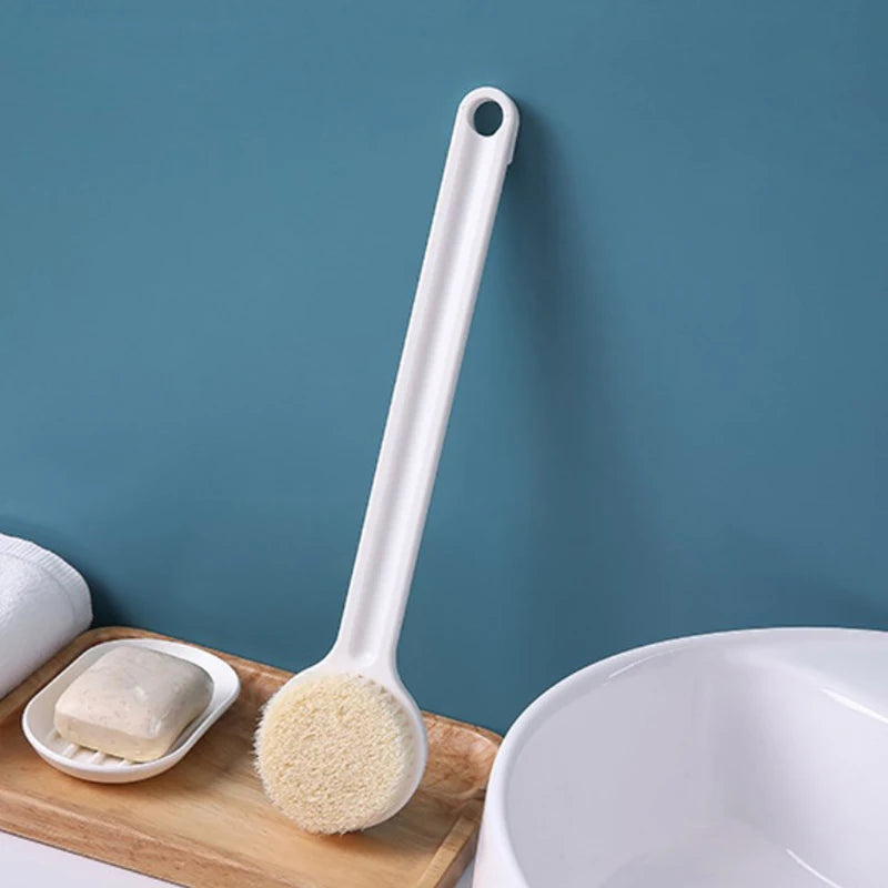 Long Handle Bath Brush Exfoliating Scrub Skin Massager for Back And Body - Bathroom Cleaning Shower Brush