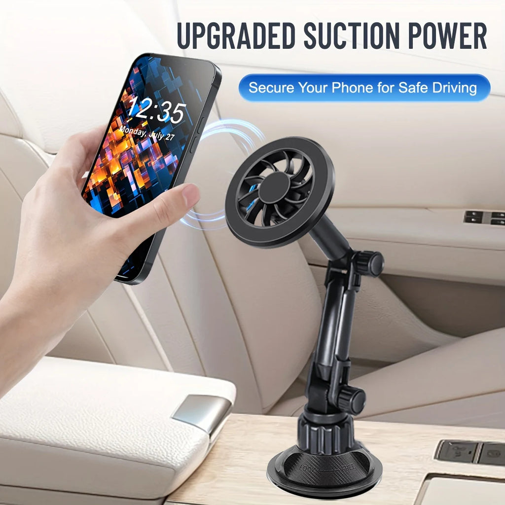 Car Cup Phone Holder Magnetic Phone Mount Super Strong Suction for Stable 360° Rotatable Mobile Support For Car
