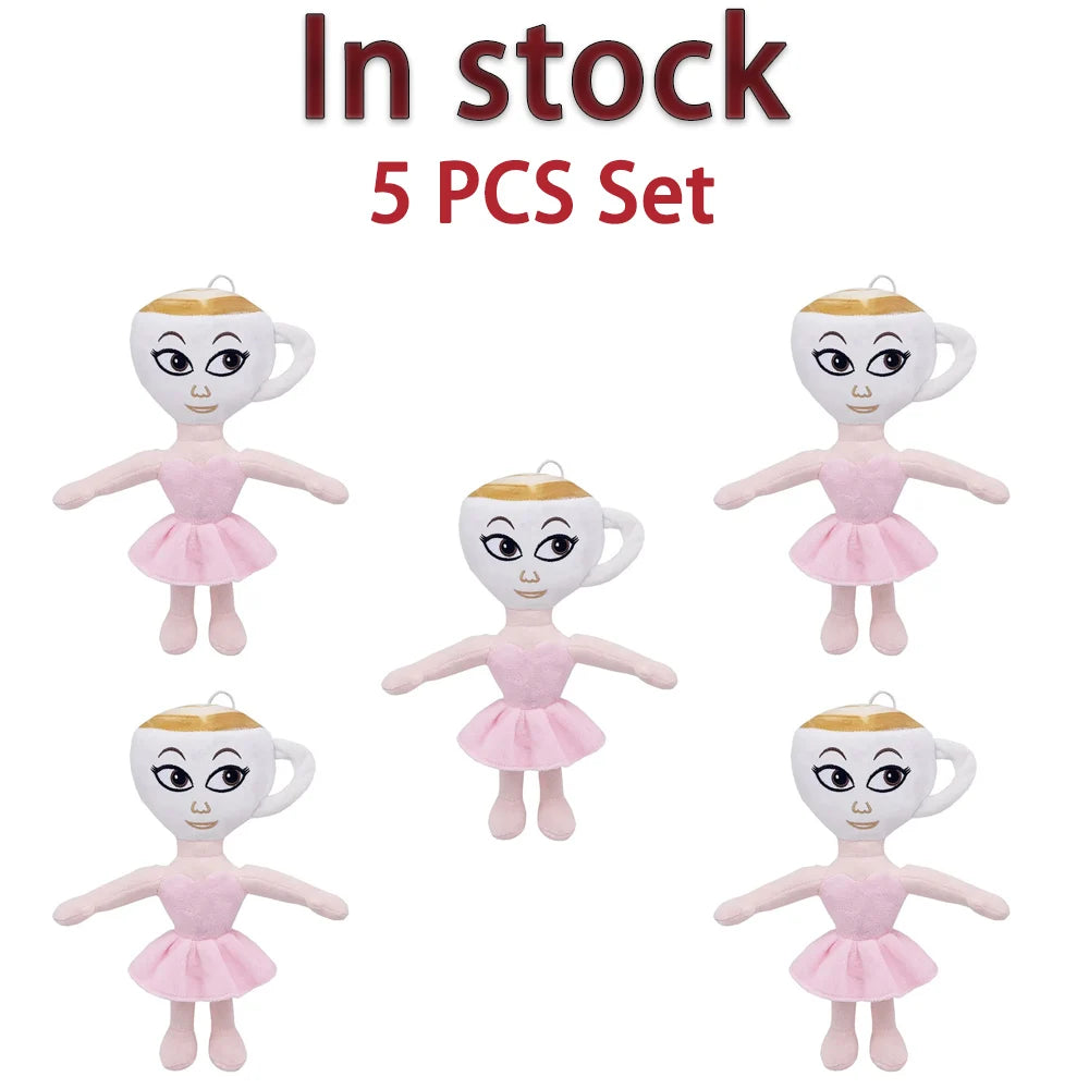 Tung Tung Tung Sahur Plush Toy Ballerina Cappuccino Assassino Toy Tralalelo Tralala Plush Vaca Saturns Saturnita LiriLi Larlla