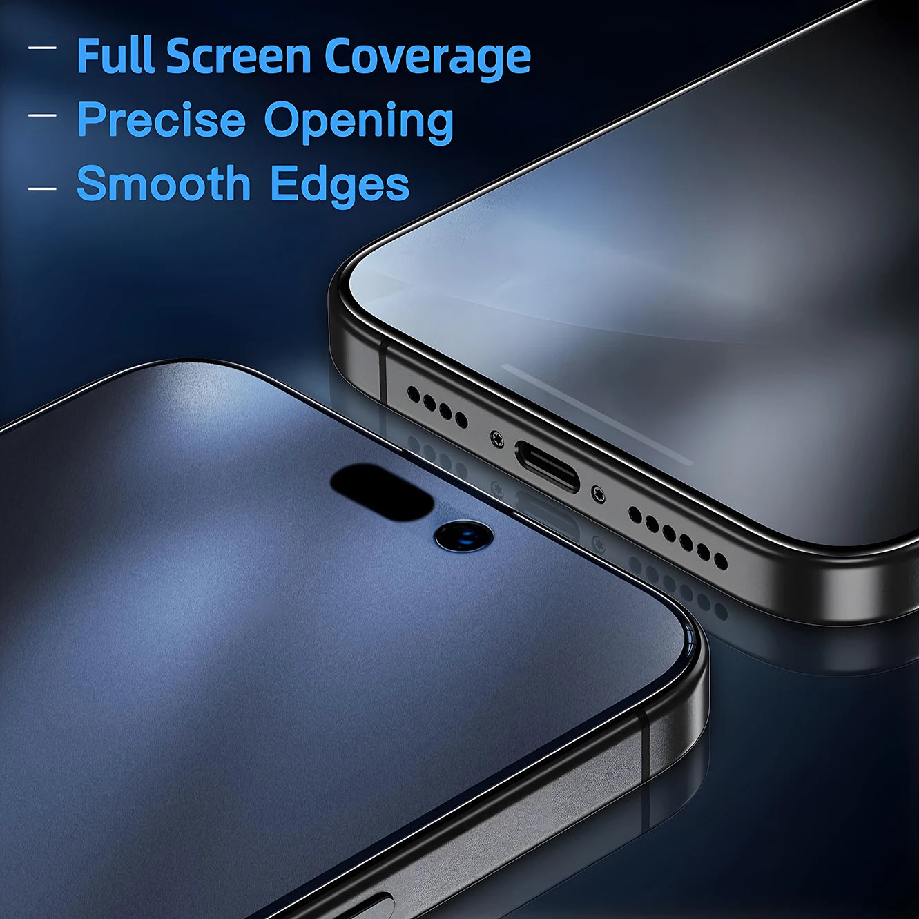 3-1Pcs Dust Free Installation Privacy Screen Protector For iPhone 16 14 13 12 11 15 17 Pro Max Anti-spy Glass Screen Protector