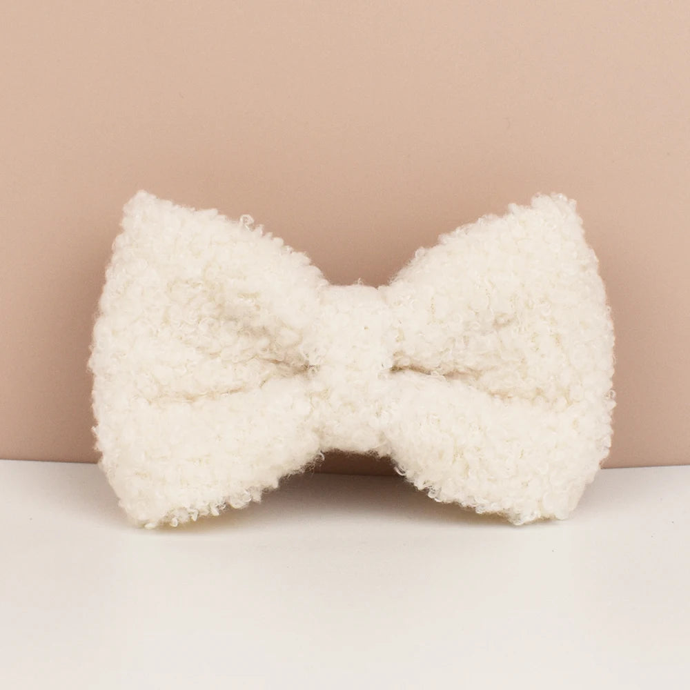 Pet Dog Wedding Handmade Knitted Necklace Pet Dog Supplies Woven Accessories Autumn Winter Christmas Set Teddy 04