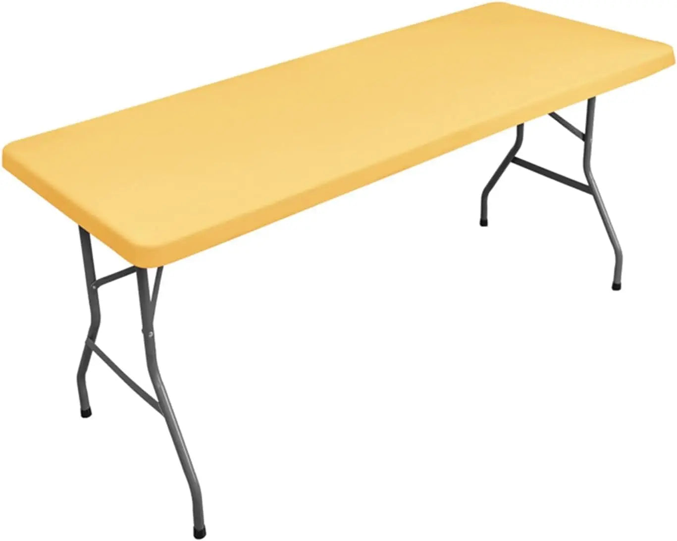1Pc 4ft 6ft Spandex Table Cover, Waterproof Stretchy Fabric Table Top Cover, Washable Elastic Universal Rectangle Tablecloth