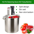 Commercial Hot Pot Sauce Frying Machine 110V 40L Automatic Food Mixer For Hotels Food & Beverage Factory Farms Restaurant Industrial Cooking Kettle Machine