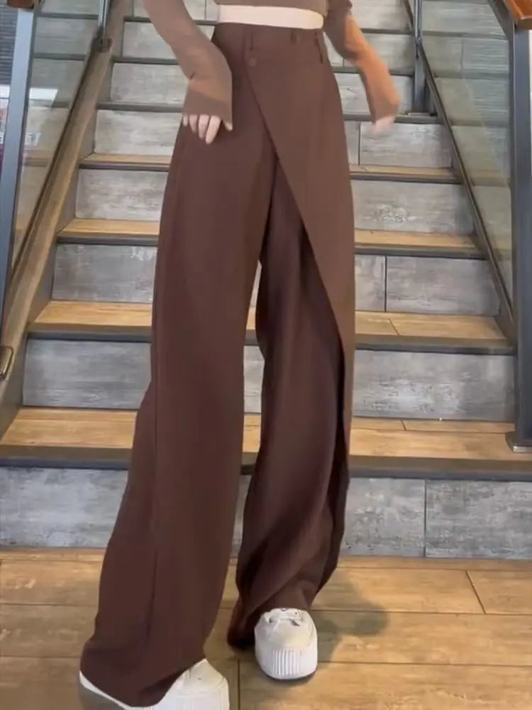 Pants Women 2025 Fashion New Irregular Loose Style Autumn Spring Women Pants Euro-America Style