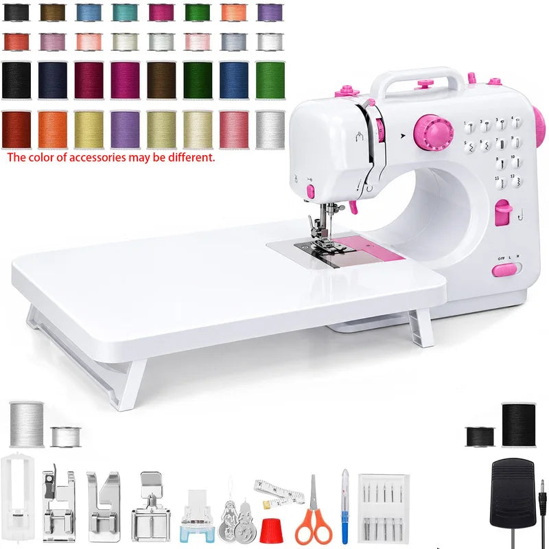 Electric Sewing Machine, Suitable for Beginners, Built-in 12 Stitches, Used for Manual Repair, Light and Fast Repair of Fabrics.