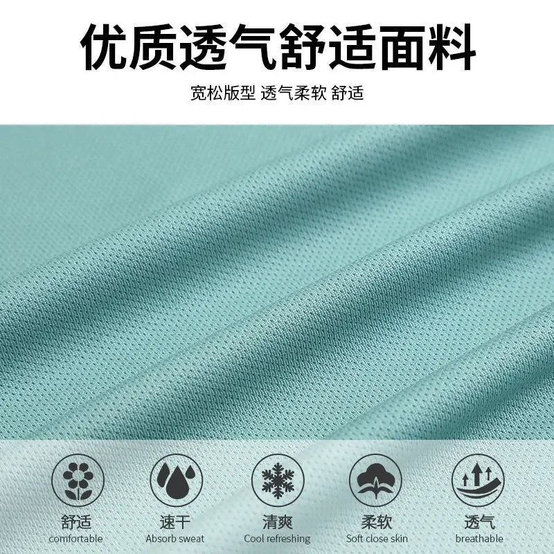 Men's 2-Piece Summer Athletic Set - Quick-Dry Running T-Shirt & Breathable Shorts - Gym Workout & Badminton Training Gear