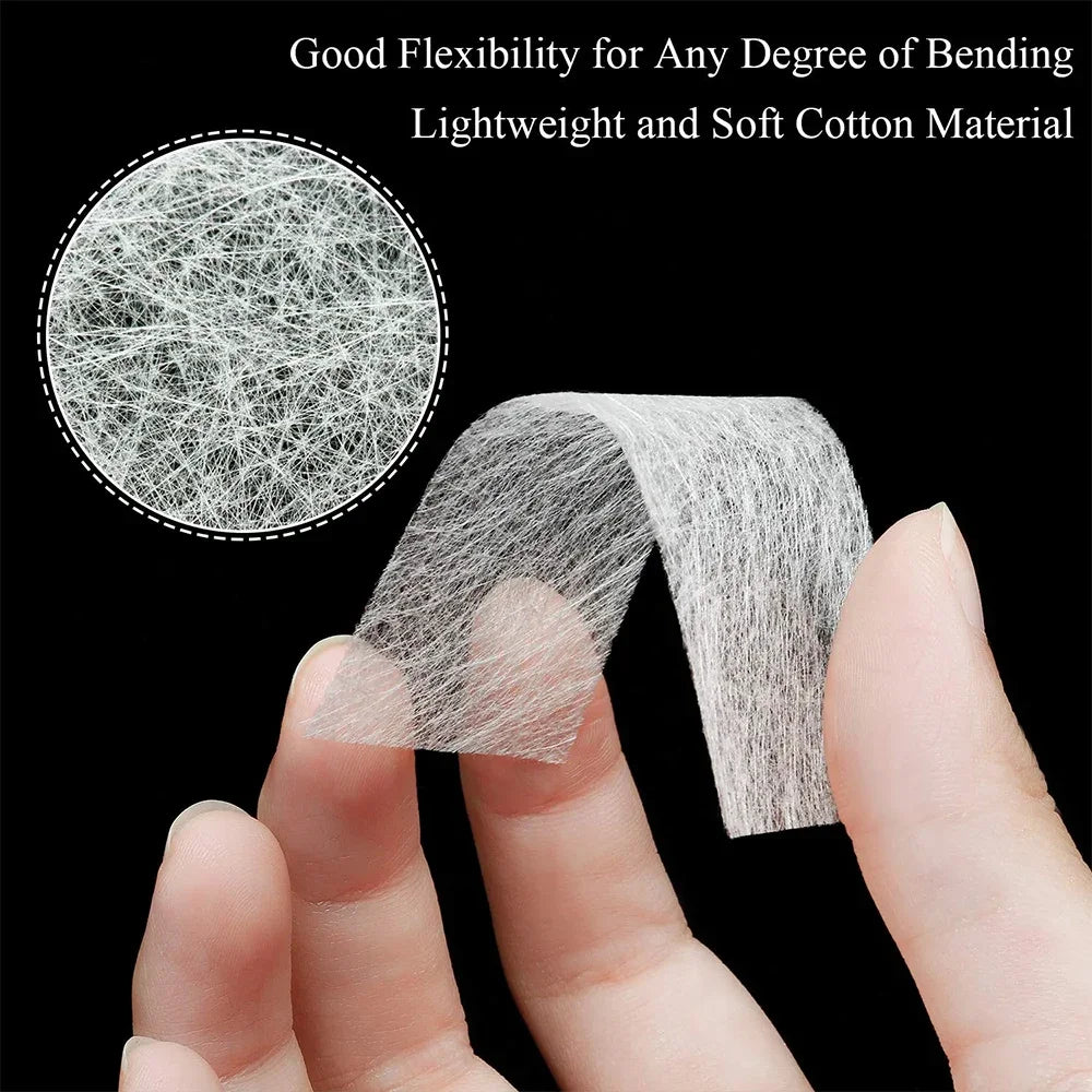 Fiberglass Non-woven Silks 10/20/50Pcs Nail Extension Silk Form Wrap Manicure Building UV Gel French Acrylic Tips Nails Art Tool