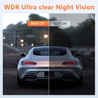 2 Camera Dash Cam W/ IR Night Vision Loop Recording & 2" IPS Screen 1080P ， DVR recorder, video recorder, Vehicle DVR