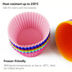 12Pcs Silicone Cup Cake Tool Bakeware Baking Mold Cupcake and Muffin for Cake Making Kitchen DIY