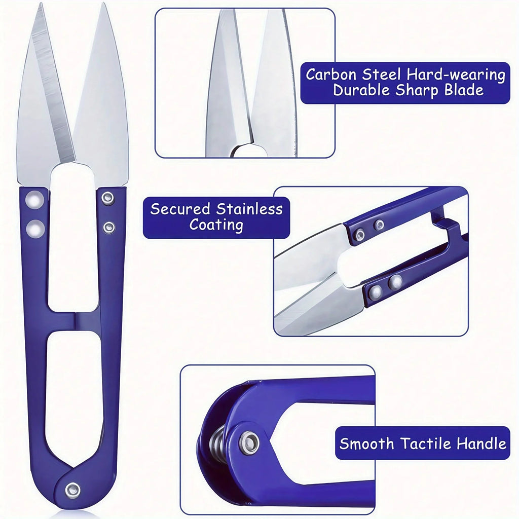 5 Pieces of Blue Sewing Tear Machine Kit, Including Thread Tear Machine, Suture Tear Machine, and Scissors for Removing Stitches