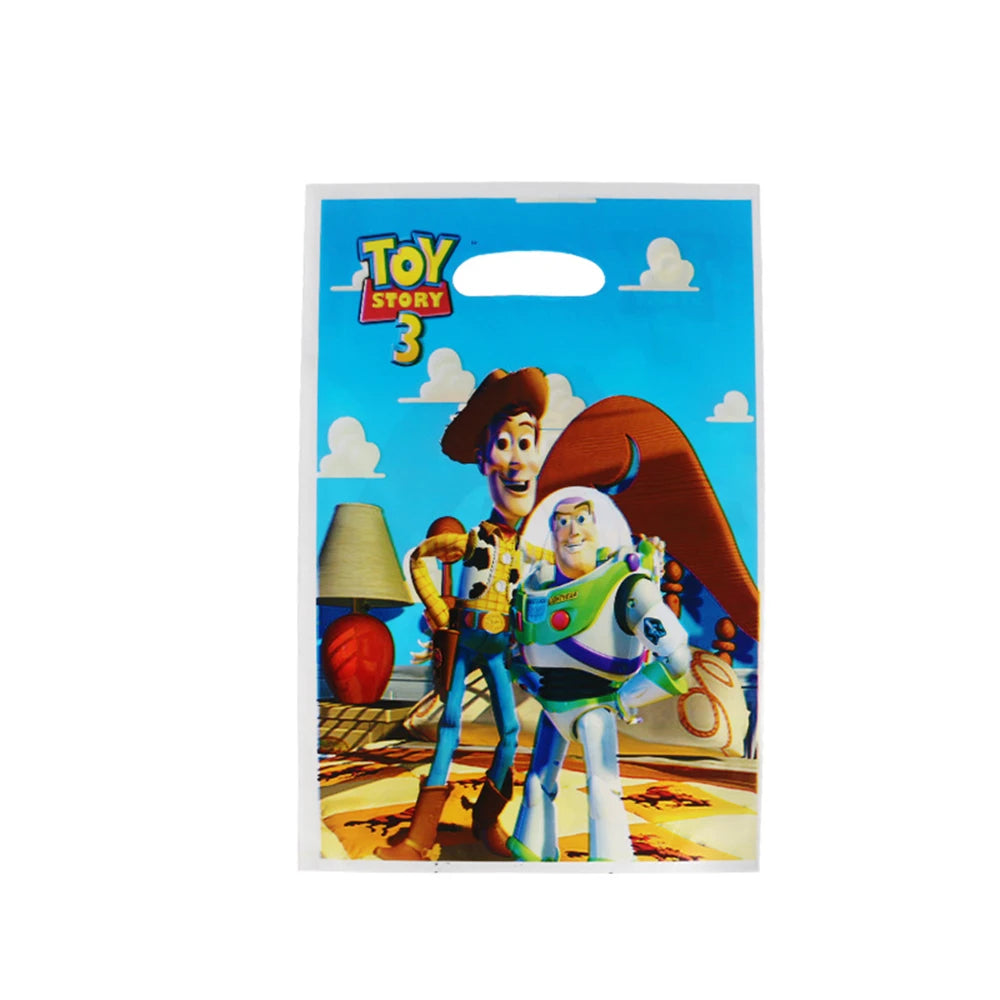 Toy Story Party Decoration Tableware Paper Plates Party Favors Gift Tablecloth BirthdayParty Supplies Toys Stamp Bracelet