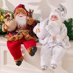 1PC 12IN Collectible Dolls Sitting Santa Claus Decorations Gift for Friends Indoor Decora Atmospheric Christmas Gift Top Choice