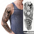 Large Full Arm Sleeve  Waterproof Temporary Tattoo Sticker Tribal Totem Skull Bird Wolf Tiger Fake Tatoo Body Art Men Women
