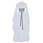 Women Dresses Vintage Medieval Cosplay Costume Ghost Witch Vampire Gothic Dress Halloween Christmas Masquerade Party Dress