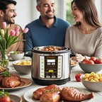Electric Pressure Cooker 6 Qt 9-in-1 Instant Multi Cooker with Safer Venting Design Stainless Steel 304 Liner for Rice S