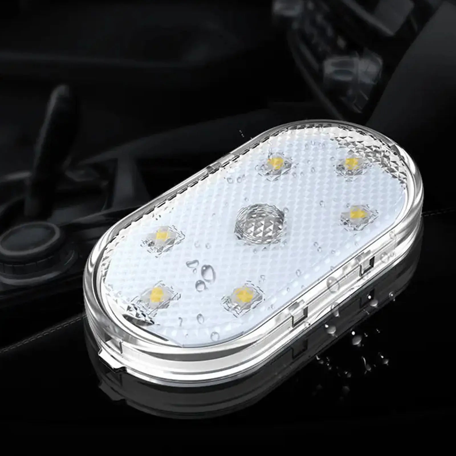 INEYES Car LED Lights Interior Wireless Interior Car Lights Portable USB Rechargeable Car Interior Led Night Light for Car Decor
