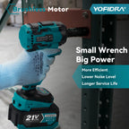 YOFIDRA 1000N.m Brushless Electric Impact Wrench 1/2" Cordless Rechargeable Socket Screwdriver Power Tool For Makita Battery Pin