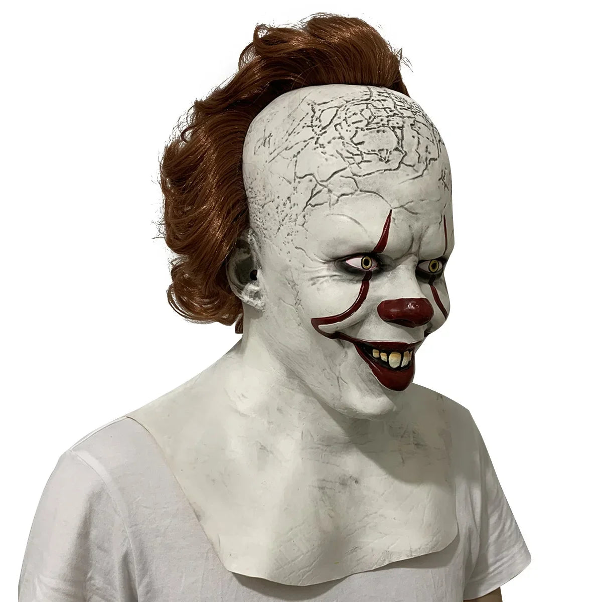 Horror  Mask Cosplay Scary Creepy Evil Demon Killers Latex Helmet Halloween Carnival Party Costume Props