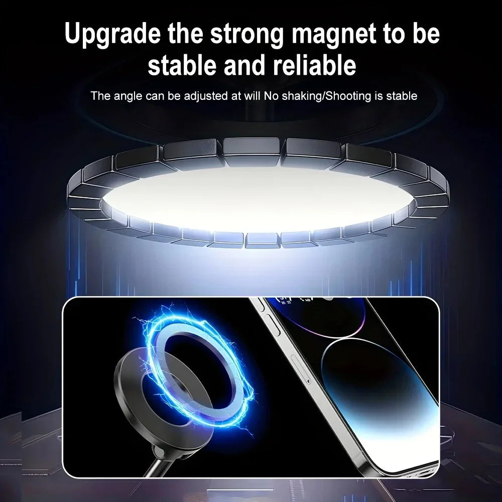 Car Magnetic Mobile Phone Holder 360 Rotatable Foldable Vacuum Suction Cup Stand Portable Universal Adsorption Smartphone Holder