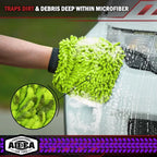 Electric Bicycle Car cleaning microfiber, 1/2-piece set scratch free and lint free, high-quality lint microfiber car wash gloves