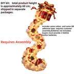 Christmas Magic Trail Wall Light, LED Cascading Holiday Decor,Warm White Glow, Space-Saving Wall Decor, Easy Wall Placement