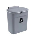 7/9L Wall Mounted Trash Can Household Galley Waste Bin Hanging Bathroom Trash Can With Lid Food Garbage Bin Kitchen Accessories