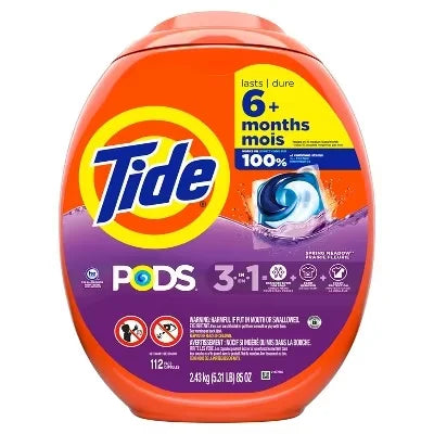 Laundry Detergent Spring Meadow HE Deep Cleaning Concentrated Pods 8 Pacs - 6oz for Everyday Use
