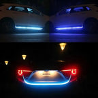 1pc Dynamic meteor Led Car Hood Lights Strip Universal Engine Hood Guide Decorative Light Bar Auto Headlights Car Running Light