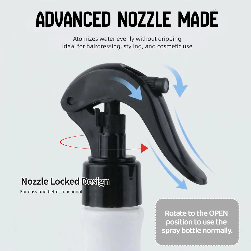2PCS Professional Salon Barber Hairdresser Tools Set 30ML Fine Mist Sprayer Bottle For Barbershop Duster Cleaning Hair Brushes
